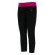Girl's Endurance 10 Solid Swim Capri - Black & Electric Pink